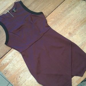 Maroon colored dress
